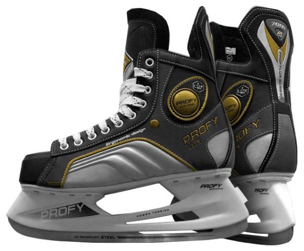 Хоккейные коньки СК (Спортивная коллекция) Profy Lux 7000 (2013, подростковые)